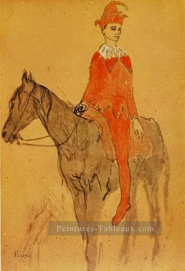 Arlequin a cheval 1905 cubistes Peintures à l'huile